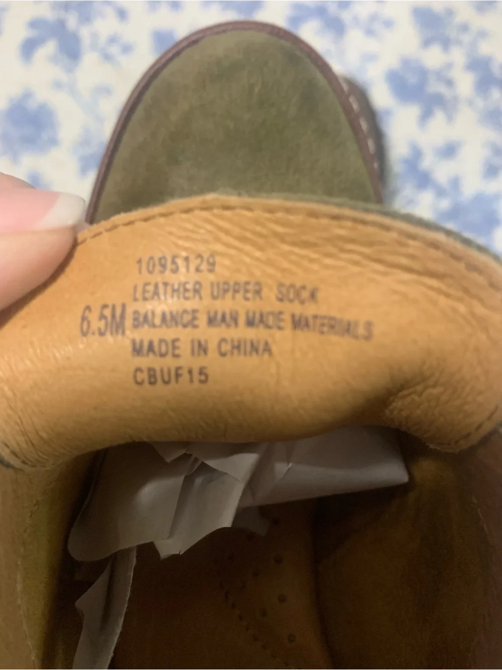 Sofft Olive Green Suede Wedge Oxfords with Brown Trim